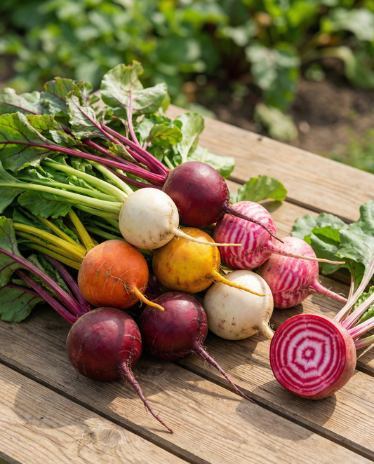 Rode biet Hula Hoop 4 Color Mix (Beta vulgaris) – eenjarige groentezaden van SeedsChoice