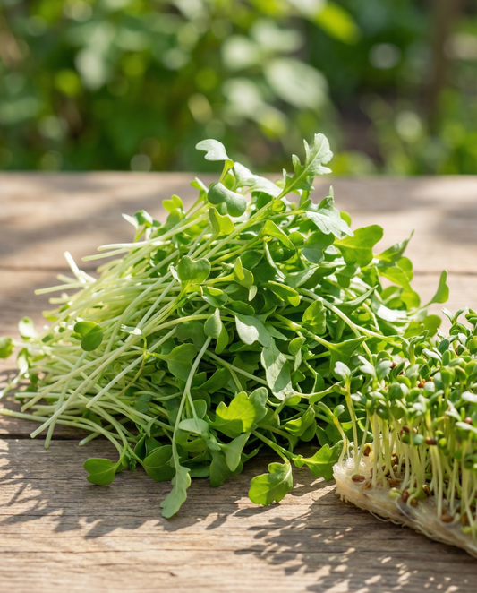 Rucola kiemen (Eruca sativa) – biologische eenjarige kiemzaden van SeedsChoice