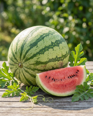 Watermeloen Crimson Sweet (Citrullus lanatus) – eenjarige groentezaden van SeedsChoice