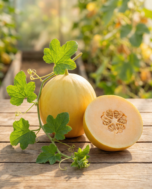 Klimmeloen Rampicante Zuccherino (Cucumis melo) – eenjarige klimplant zaden van SeedsChoice