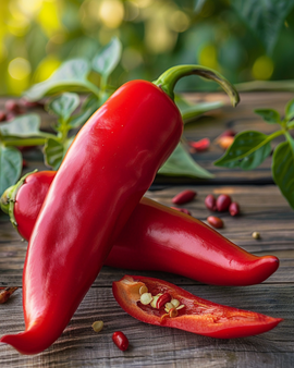 Paprikazaden Corno Rosso Capsicum Annuum eenjarig ras