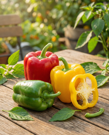 Peper Mix Three Color (Capsicum annuum) – groentezaden van SeedsChoice