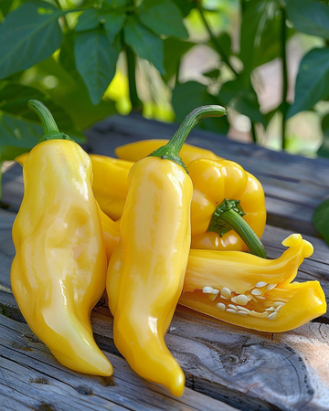 Peper Corno Giallo zaden (Capsicum annuum) – eenjarige groente