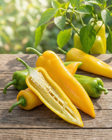 Peper Corno Giallo (Capsicum annuum) – eenjarige groentezaden van SeedsChoice