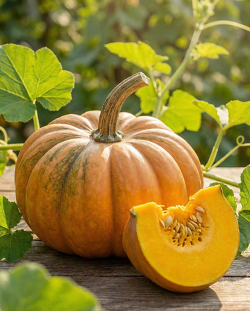 Round Padana pompoen (Cucurbita maxima) – eenjarige groentezaden van SeedsChoice