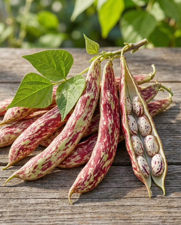 Dwergstokboon Borlotto Lingua Di Fuoco (Phaseolus vulgaris) – eenjarige groentezaden van SeedsChoice