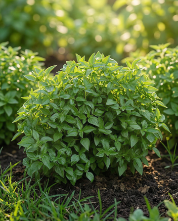 Fijnbladig groen struikbasilicum (Ocimum basilicum) – eenjarige zaden van SeedsChoice