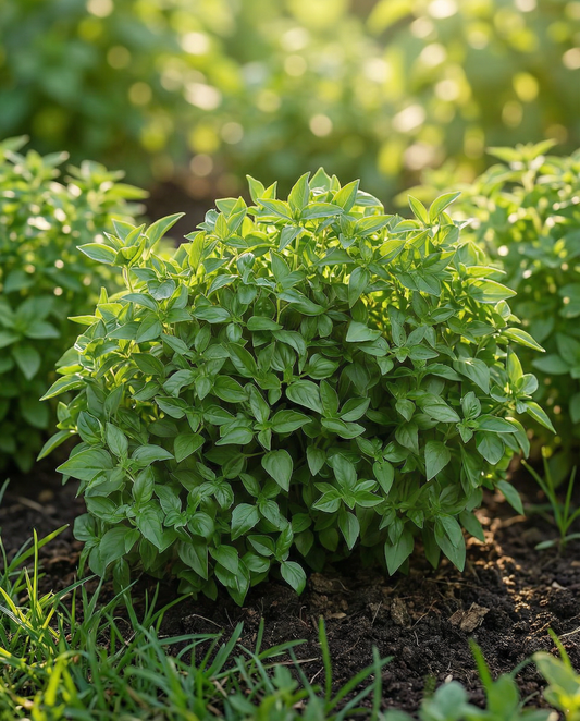 Fijnbladig groen struikbasilicum (Ocimum basilicum) – eenjarige zaden van SeedsChoice