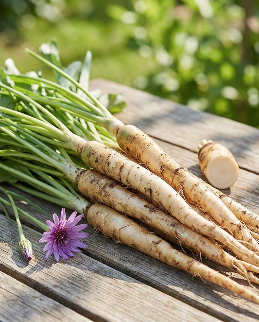Witte schorseneer (Tragopogon porrifolius) – groentezaden van SeedsChoice