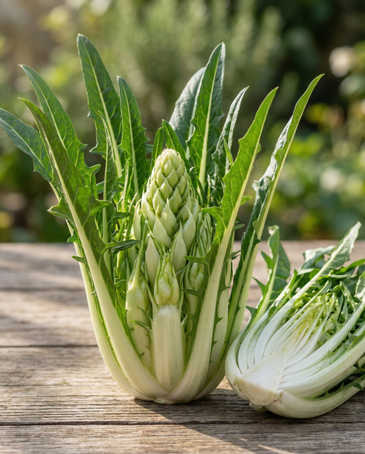 Bladcichorei Puntarelle Brindisina Catalogna (Cichorium intybus) – eenjarige groentezaden van SeedsChoice