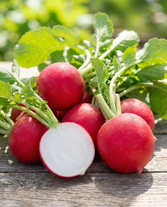 Radijs Burro Gigante Early Red Round Root (Raphanus sativus) – groentezaden van SeedsChoice