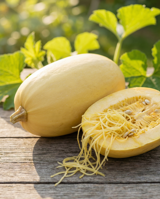Spaghetti Squash (Cucurbita pepo) – eenjarige groentezaden van SeedsChoice