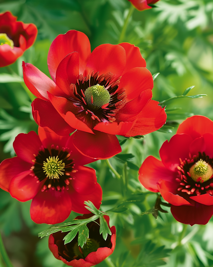 Pheasant's Eye rode bloemen zaden (Adonis aestivalis) – eenjarige bloem
