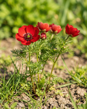 Pheasant's Eye rode bloemen (Adonis aestivalis) – eenjarige bloemenzaden van SeedsChoice
