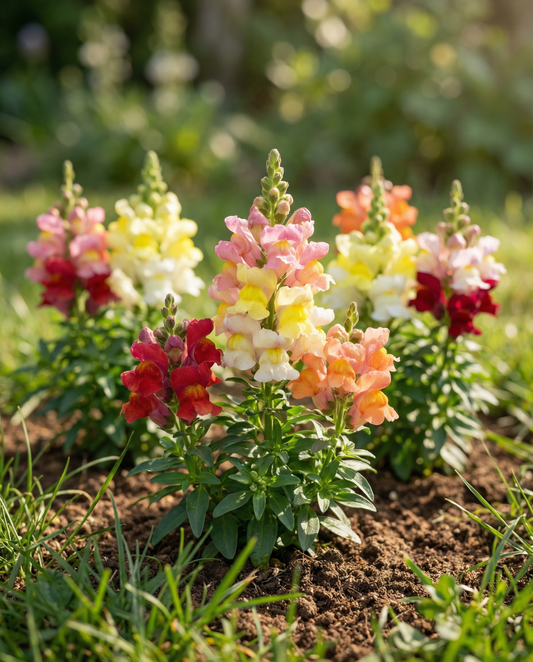 Leeuwenbek Tom Thumb Dwarf Mixed (Antirrhinum majus) – eenjarige mix zaden van SeedsChoice