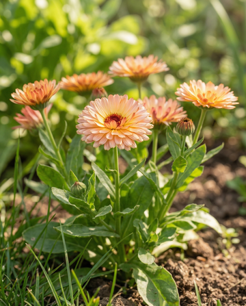 Marigold Touch Of Red Buff (Calendula officinalis) – eenjarige bloemenzaden van SeedsChoice