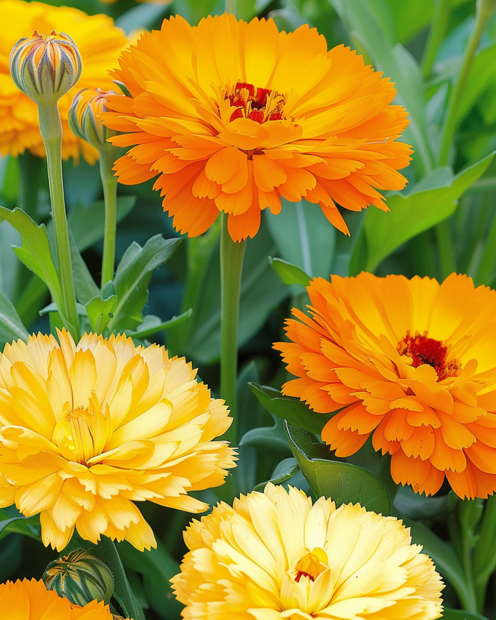 Goudsbloem Fiesta Gitana zaden (Calendula officinalis) – eenjarige bloem
