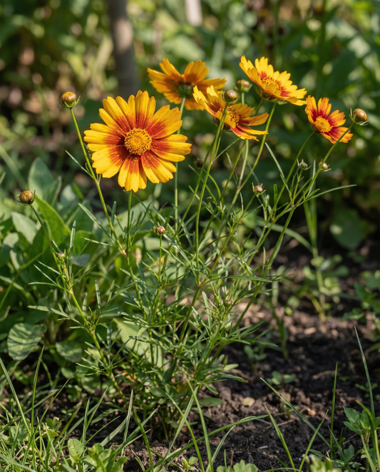Golden Tickseed (Coreopsis tinctoria) – eenjarige gemengde zaden van SeedsChoice