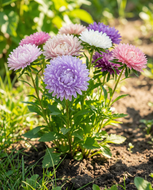 Aster dwerg gemengd (Callistephus chinensis) – eenjarige mix zaden van SeedsChoice