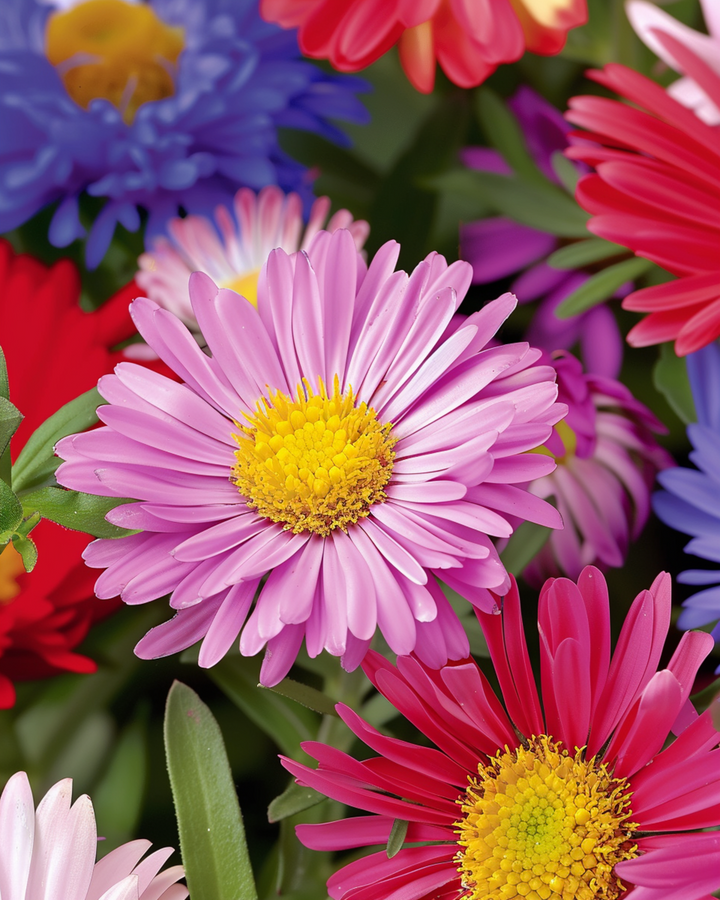 Aster Mixed Single Flowered Mix zaden (Callistephus chinensis) – eenjarige bloem