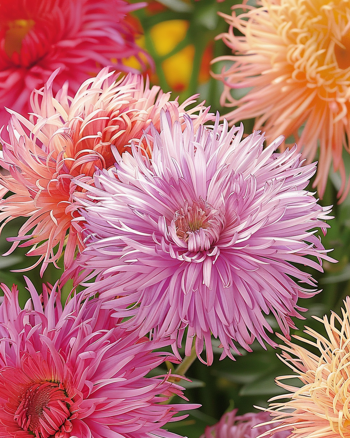 Aster Unicum Mixed zaden (Callistephus chinensis) – eenjarige mix