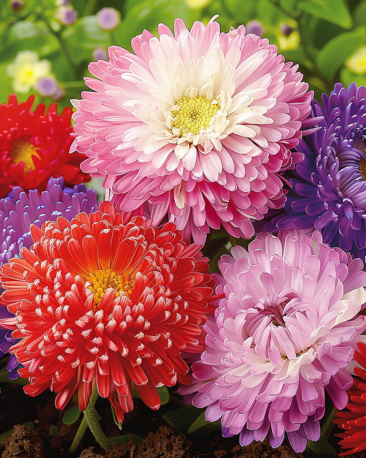 Aster Princesse Mixed zaden (Callistephus chinensis) – eenjarige mix