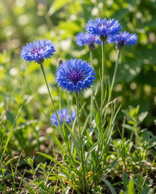 Korenbloem Blue Ball (Centaurea cyanus) – eenjarige bloemenzaden van SeedsChoice