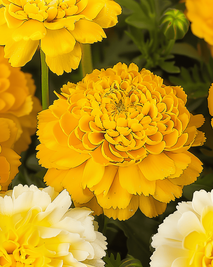 Double Mixed zaden (Chrysanthemum coronarium) – eenjarige mix
