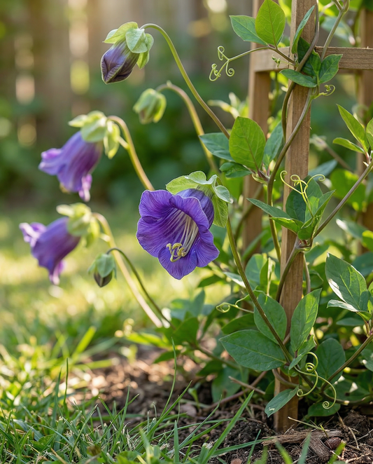 Klokjeswinde Paars (Cobaea scandens) – eenjarige klimplant zaden van SeedsChoice