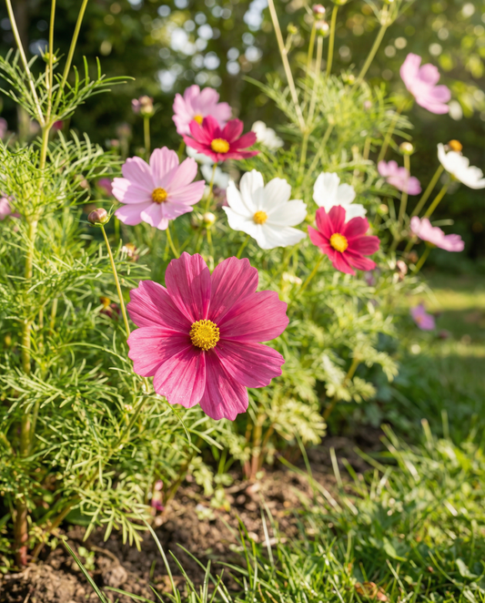 Sensation (Cosmos bipinnatus) – eenjarige mixzaden van SeedsChoice