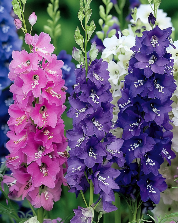 Ridderspoor Imperial Mixed zaden (Delphinium consolida) – eenjarige mix