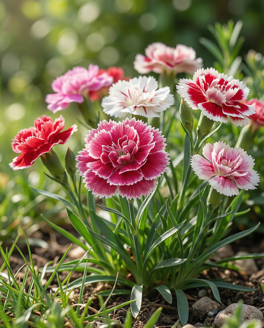 Indian Pinks Double Mix (Dianthus chinensis) – eenjarige bloemenzaden van SeedsChoice