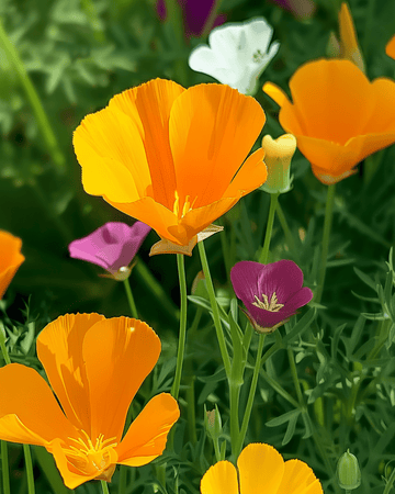 Eschscholtzia Single Mixed zaden (Eschscholzia californica) – eenjarige bloem