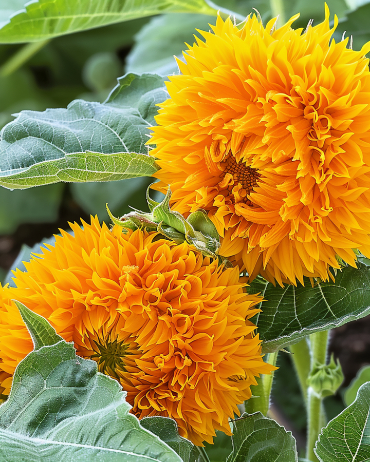 Zonnebloem Sungold Dwarf Double Flowered zaden (Helianthus annuus) – eenjarige bloem