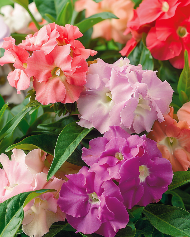 Balsam Double Mix zaden (Impatiens balsamina) – eenjarige bloem