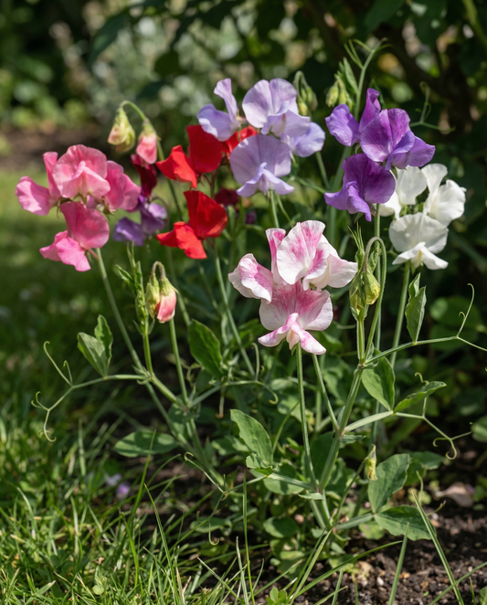 Lathyrus Bijou Mixed (Lathyrus odoratus) – eenjarige bloemenzaden van SeedsChoice