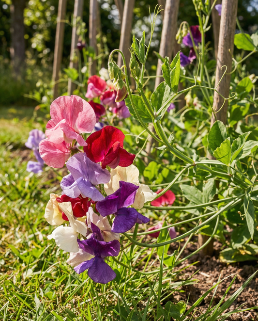 Sweet Pea Royal Family Mixed Climbing (Lathyrus odoratus) – eenjarige klimplant zaden van SeedsChoice