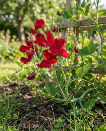 Sweet Pea Royal Family Red (Lathyrus odoratus) – eenjarige bloemenzaden van SeedsChoice