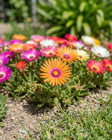 Livingstone Daisy rotstuin (Dorotheanthus bellidiformis) – eenjarige gemengde bloemenzaden van SeedsChoice