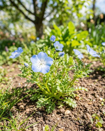 Baby Blue Eyes Sky Ground Cover (Nemophila menziesii) – eenjarige zaden van SeedsChoice