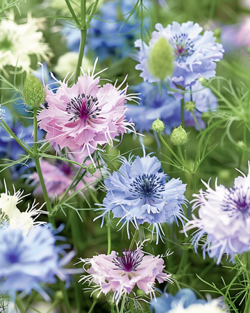 Love In The Mist Persian Jewels zaden (Nigella damascena) – eenjarig mengsel