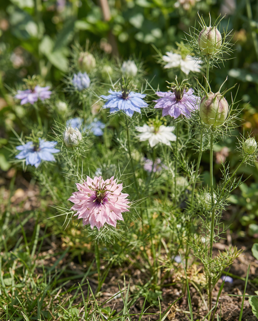Love In The Mist Persian Jewels (Nigella damascena) – eenjarige mengselzaden van SeedsChoice