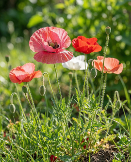 Klaproos gemengd zaden Papaver Rhoeas eenjarige bloemmix