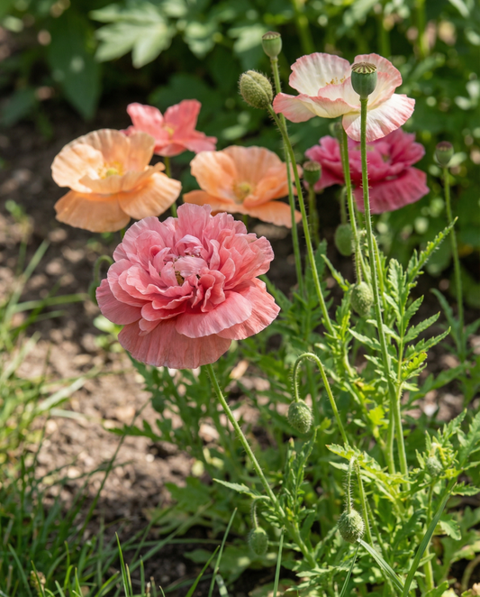 Mixed Colors (Papaver paeoniflorum) – eenjarige mixzaden van SeedsChoice