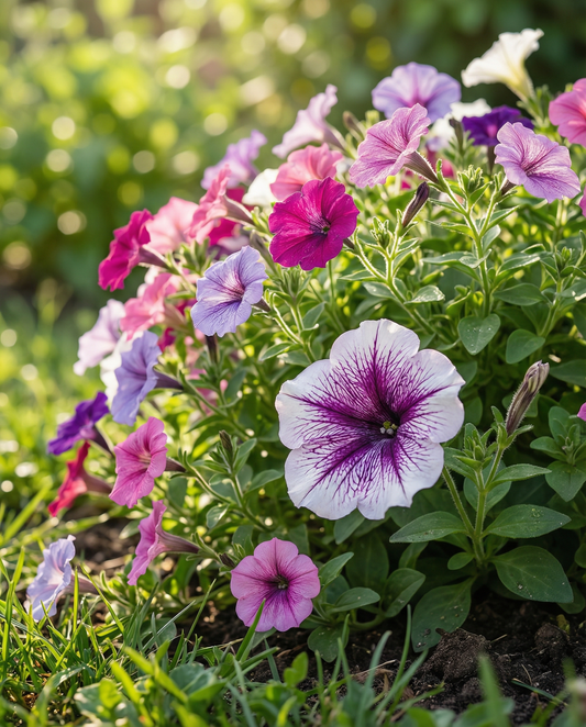 Cascade F1 (Petunia pendula) – eenjarige gemengde zaden van SeedsChoice