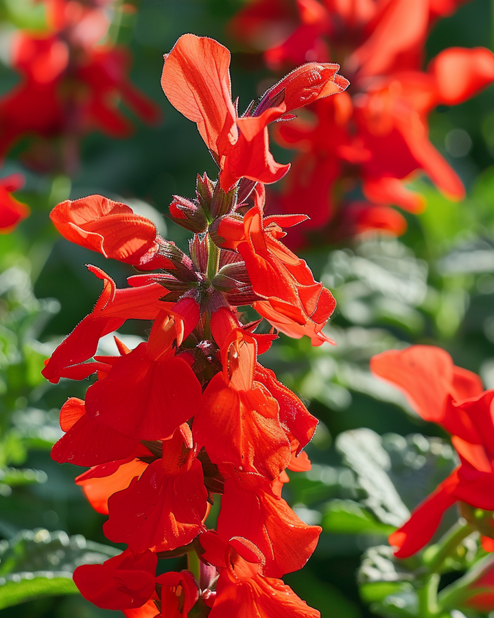 St. John's Fire zaden (Salvia splendens) – eenjarige bloem