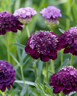 Duifkruidzaden Scabiosa Atropurpurea eenjarig dieppaarse speldenkussenbloem