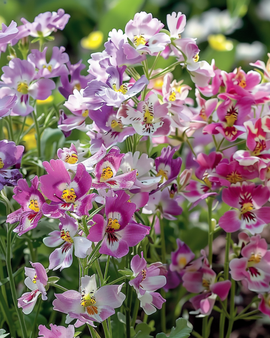 Spleetbloemzaden Schizanthus Wisetonensis eenjarig Angel Wings