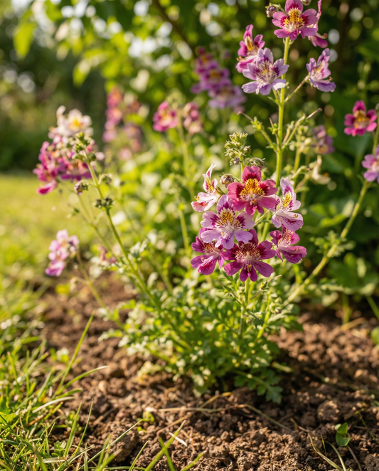 Arme-man's-orchidee Angel Wings (Schizanthus wisetonensis) – eenjarige zaden van SeedsChoice