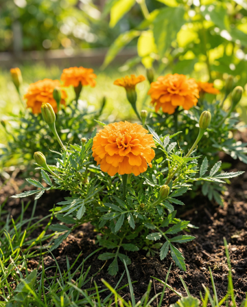 Frans Afrikaantje Petite Orange (Tagetes patula) – eenjarige bloemenzaden van SeedsChoice